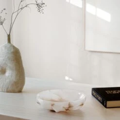 Oyster Alabaster Catchall -Furniture Sale OysterAlabasterCatchallMR21