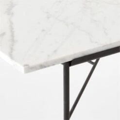 Pavilion Black Metal Outdoor Dining Table With Marble Top Model 6141 -Furniture Sale Pavilion6141BkDnTbWMbTpAVSSS23