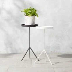Pavilion Black Cocktail Table/Plant Stand 21.5" -Furniture Sale PavilionPlntStdNCcktlTblGrpFHS22
