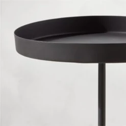 Pavilion Black Cocktail Table/Plant Stand 21.5" -Furniture Sale PavilionPtStCtlTbBk21p5inAVSHS22