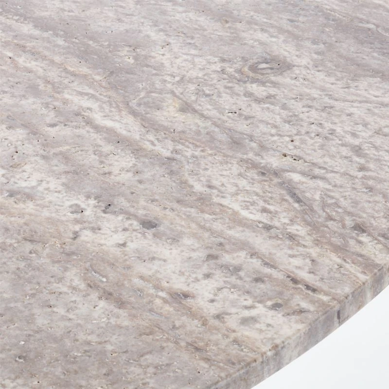 Pillar Travertine Outdoor Dining Table 7 Pillar Travertine Outdoor Dining Table - Image 5