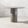 Pillar Travertine Outdoor Dining Table -Furniture Sale PillarTrvrtnDiningTableSHS22