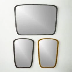 Ponder Small Black Wall Mirror 23.5"x32.75" 10 Ponder Small Black Wall Mirror 23.5"x32.75" -Furniture Sale PonderMirrorGroupFHF22