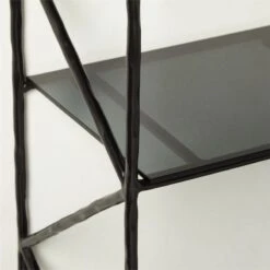 Ponte Black Metal Wall Mount Bookshelf Tall 9 Ponte Black Metal Wall Mount Bookshelf Tall -Furniture Sale PonteHmrdRdTallBookcaseAV3SHS22