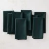 Poplin Dark Green Cloth Napkins Set Of 8 -Furniture Sale PoplinGreenNapkinS8SHF22