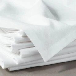 Poplin White Cloth Napkins Set Of 8 -Furniture Sale PoplinWhiteNapkinS8ROF18