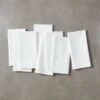 Poplin White Cloth Napkins Set Of 8 -Furniture Sale PoplinWhiteNapkinS8SHF18
