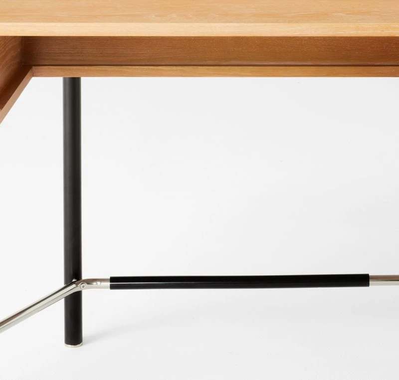 Portofino Cerused White Oak Wood Desk 11 Portofino Cerused White Oak Wood Desk - Image 9