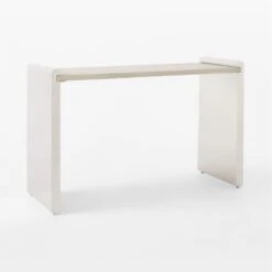 Raggio Stainless Steel Desk With White Wood Top 11 Raggio Stainless Steel Desk With White Wood Top -Furniture Sale RaggioPolishedSSDesk3QSSF22