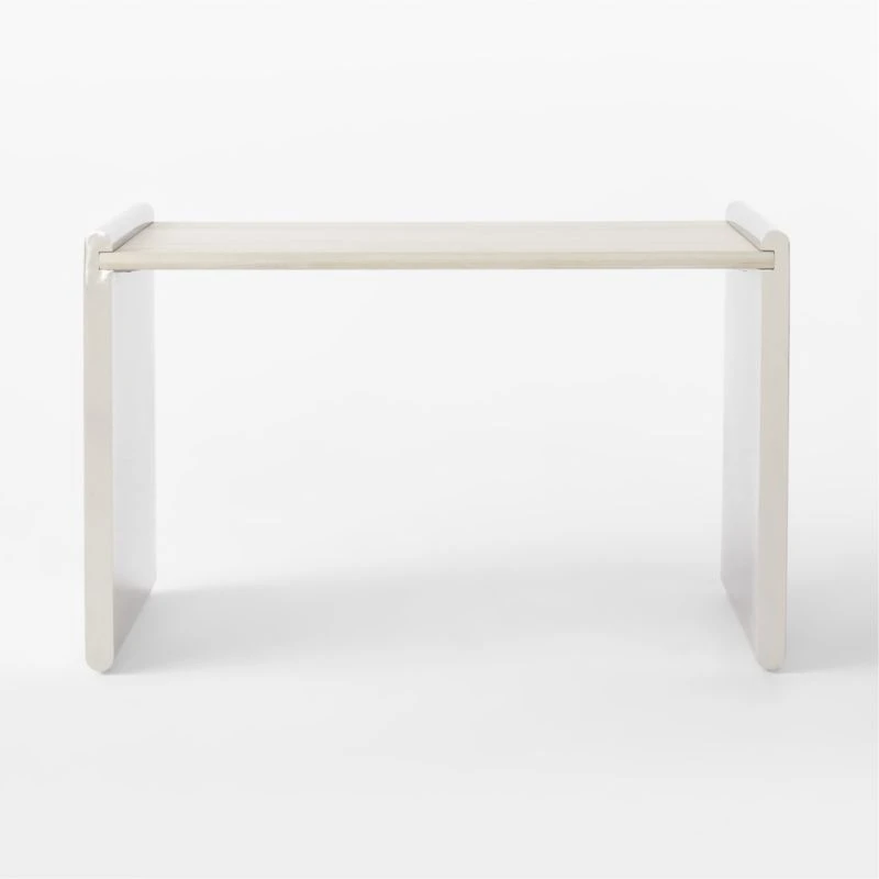 Raggio Stainless Steel Desk With White Wood Top 5 Raggio Stainless Steel Desk With White Wood Top - Image 3