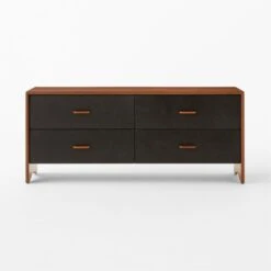 Ralston Low 4-Drawer Wood Dresser -Furniture Sale RalstonWltNLthLowDrssrSOSSS23