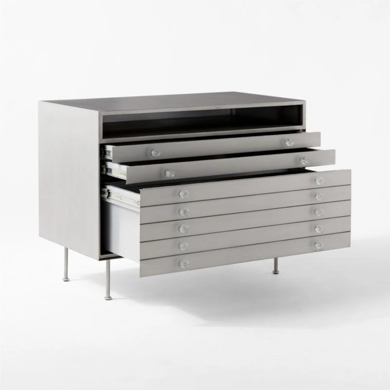 Renzo Steel 3-Drawer File Cabinet 9 Renzo Steel 3-Drawer File Cabinet - Image 7