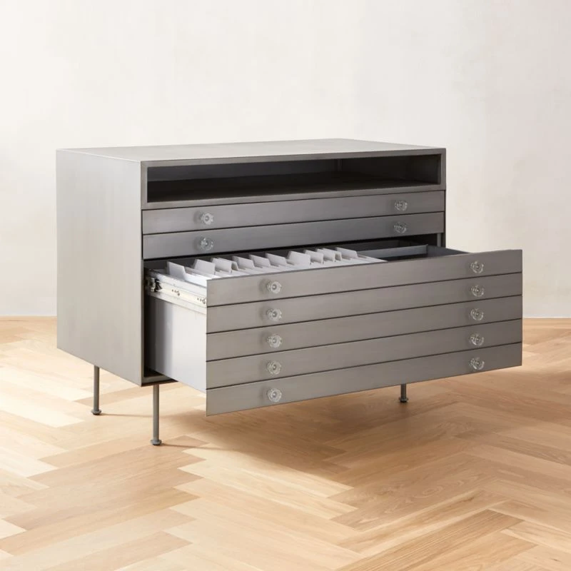 Renzo Steel 3-Drawer File Cabinet 4 Renzo Steel 3-Drawer File Cabinet - Image 2