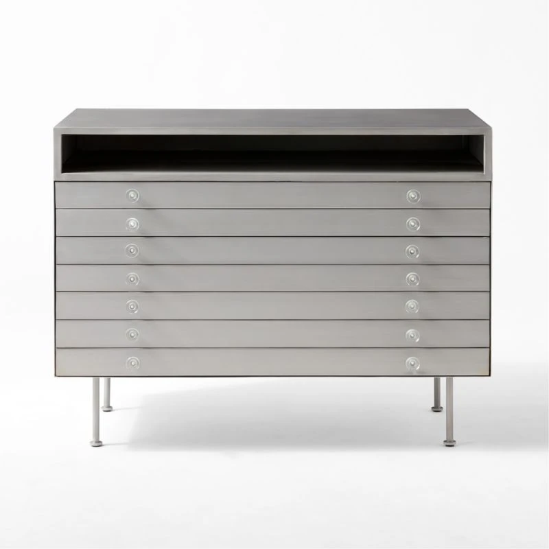 Renzo Steel 3-Drawer File Cabinet 7 Renzo Steel 3-Drawer File Cabinet - Image 5