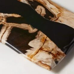 Ring Rectangular Petrified Wood And Resin Serving Platter 10 Ring Rectangular Petrified Wood And Resin Serving Platter -Furniture Sale RingPtrfdWdNRsnRectSrvrAV2SHF23