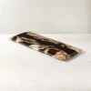 Ring Rectangular Petrified Wood And Resin Serving Platter -Furniture Sale RingPtrfdWdNRsnRectSrvrSHF23