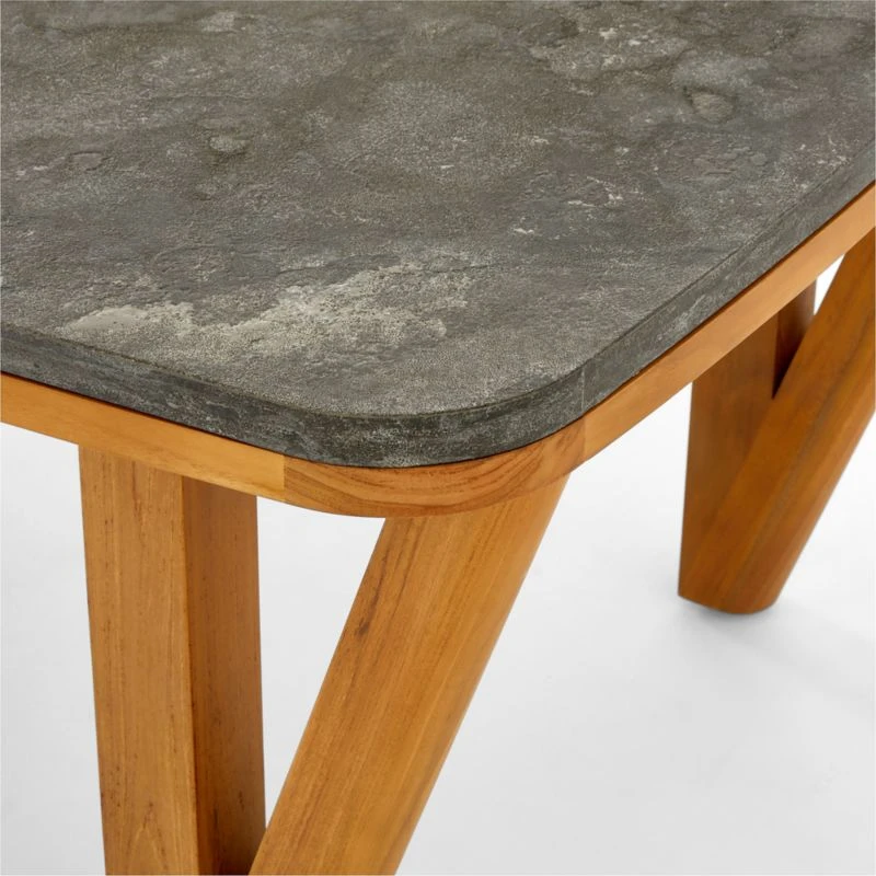 Roc Bluestone And Teak Outdoor Dining Table 9 Roc Bluestone And Teak Outdoor Dining Table - Image 7