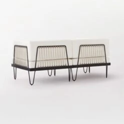Rossi 2-Piece Loveseat With Metal Frame -Furniture Sale Rossi2PcSect3QBSSS21