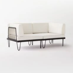 Rossi 2-Piece Loveseat With Metal Frame -Furniture Sale Rossi2PcSect3QSSS21