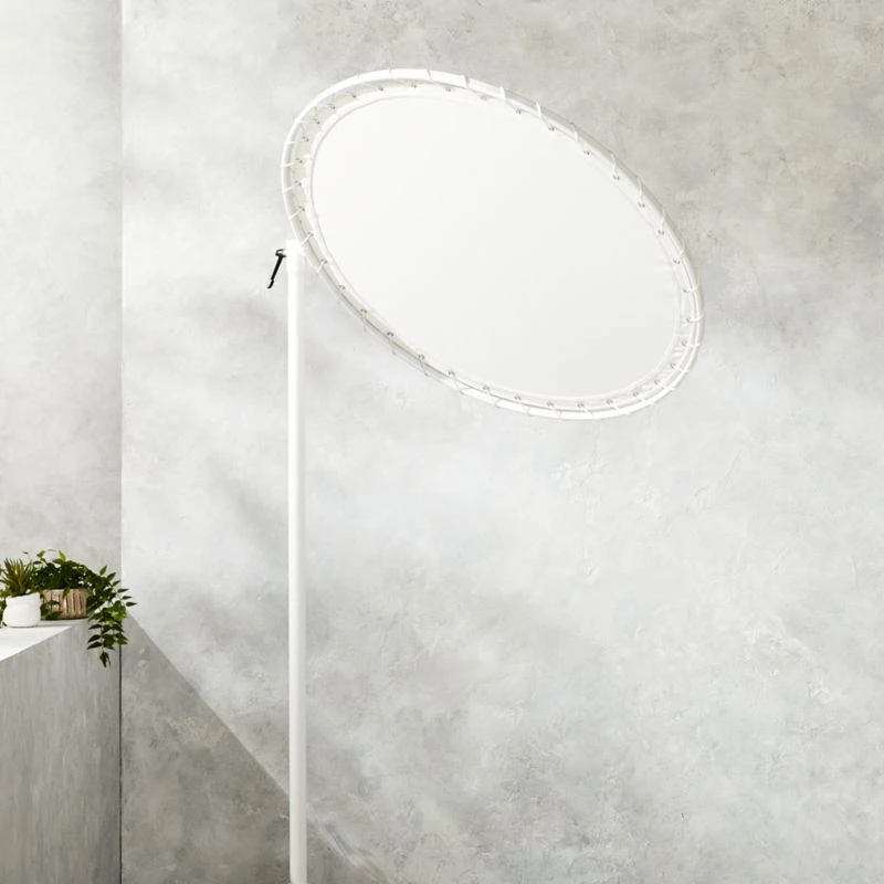 Round White Sun Shade With Pole 3 Round White Sun Shade With Pole