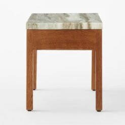 Ryne Oak Wood Nightstand With Marble Top 13 Ryne Oak Wood Nightstand With Marble Top -Furniture Sale RyneMarbleNightstandSDSSS23
