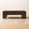 Scatola Brown Faux Horn Coffee Table -Furniture Sale ScatolaBrnFxHrnCffTableSHS22