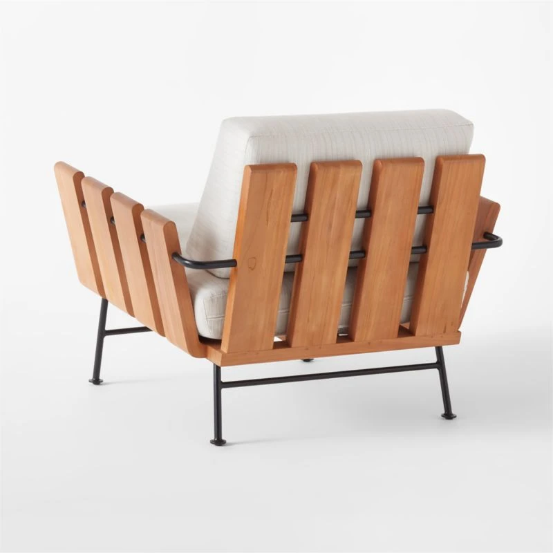 Seahaven Teak Outdoor Lounge Chair With Sand Perennials® Cushions 11 Seahaven Teak Outdoor Lounge Chair With Sand Perennials® Cushions - Image 9