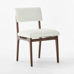 Selby White Upholstered Dining Chair -Furniture Sale SelbySnowDiningChair3QSSF22