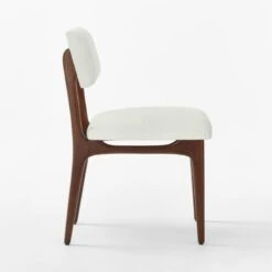 Selby White Upholstered Dining Chair -Furniture Sale SelbySnowDiningChairSDSSF22