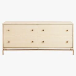 Ivory Shagreen Embossed Low Dresser 11 Ivory Shagreen Embossed Low Dresser -Furniture Sale ShagreenEmbssdLwDrssrIvryS18
