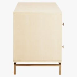 Ivory Shagreen Embossed Low Dresser 13 Ivory Shagreen Embossed Low Dresser -Furniture Sale ShagreenEmbssdLwDrssrIvrySDS18