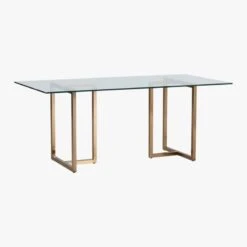 Silverado Brass 72" Rectangular Dining Table 8 Silverado Brass 72" Rectangular Dining Table -Furniture Sale SilveradoTableRectBrass3QS16