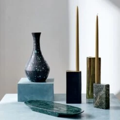 Emmy Green Marble Server -Furniture Sale SonoraBlueGreenVaseJL21 1x1