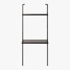 Stairway Black Wall Mount Desk With Shelf 72.5'' 9 Stairway Black Wall Mount Desk With Shelf 72.5'' -Furniture Sale StairwayDeskBlackShortS18