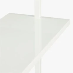 Stairway White Wall-Mounted Bookcase - 96" Height -Furniture Sale StairwayShelfWhiteAVF14