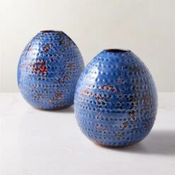 Steele Round Blue Vase -Furniture Sale SteeleVaseAV2SHS23