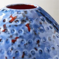 Steele Round Blue Vase -Furniture Sale SteeleVaseAVSHS23