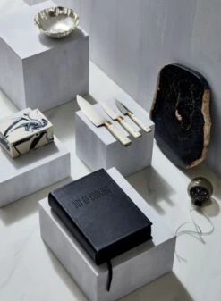 Ring Petrified Wood Serving Board -Furniture Sale SwayLargeSilverBowlNV18