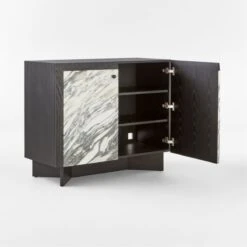Taos Arabescato Marble Bar Cabinet -Furniture Sale TaosMarbleCredenza3QAVSSS23
