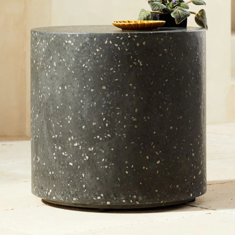 Terrazzo Black Outdoor Side Table 3 Terrazzo Black Outdoor Side Table
