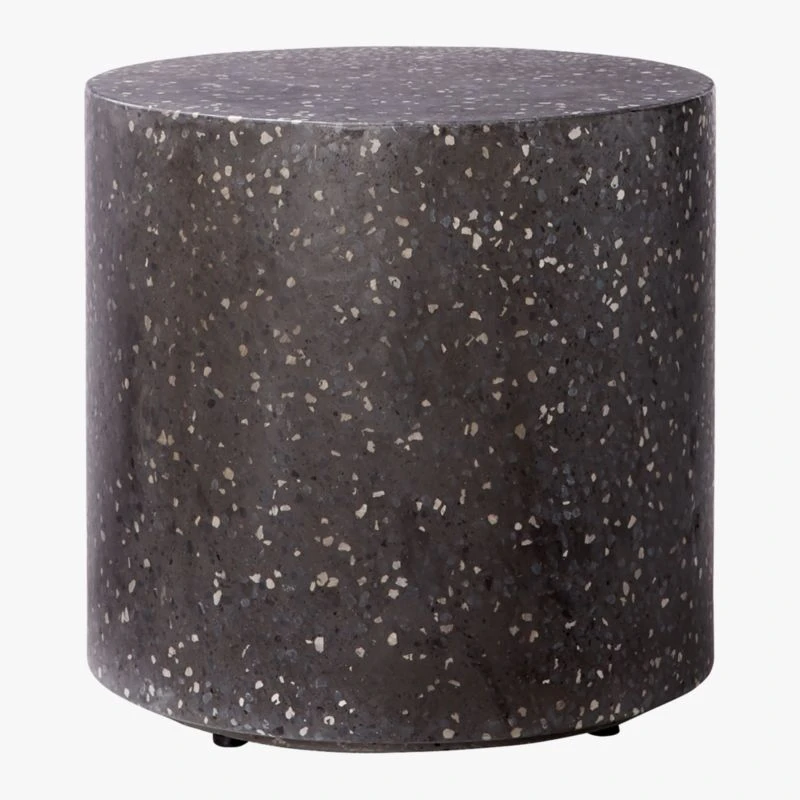 Terrazzo Black Outdoor Side Table 7 Terrazzo Black Outdoor Side Table - Image 5