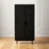 Trace Black Wire Bookcase 1 Trace Black Wire Bookcase -Furniture Sale TraceBlkMeshDoorBookcaseSHF20