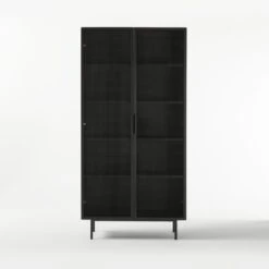 Trace Black Wire Bookcase 13 Trace Black Wire Bookcase -Furniture Sale TraceBlkMeshDoorBookcaseSOF20