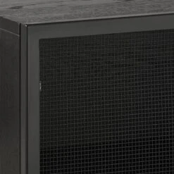 Trace Black Wire Bookcase 17 Trace Black Wire Bookcase -Furniture Sale TraceBlkMshDrMediaCrdnzAVF20