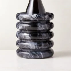 Turk Black Marble Utensil Holder -Furniture Sale TurkBlkMrblUtensilHolderAV2SHF22
