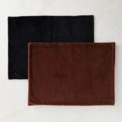 Black Velvet Placemat -Furniture Sale VelvetNRumRasinPlacematGrpFHF22