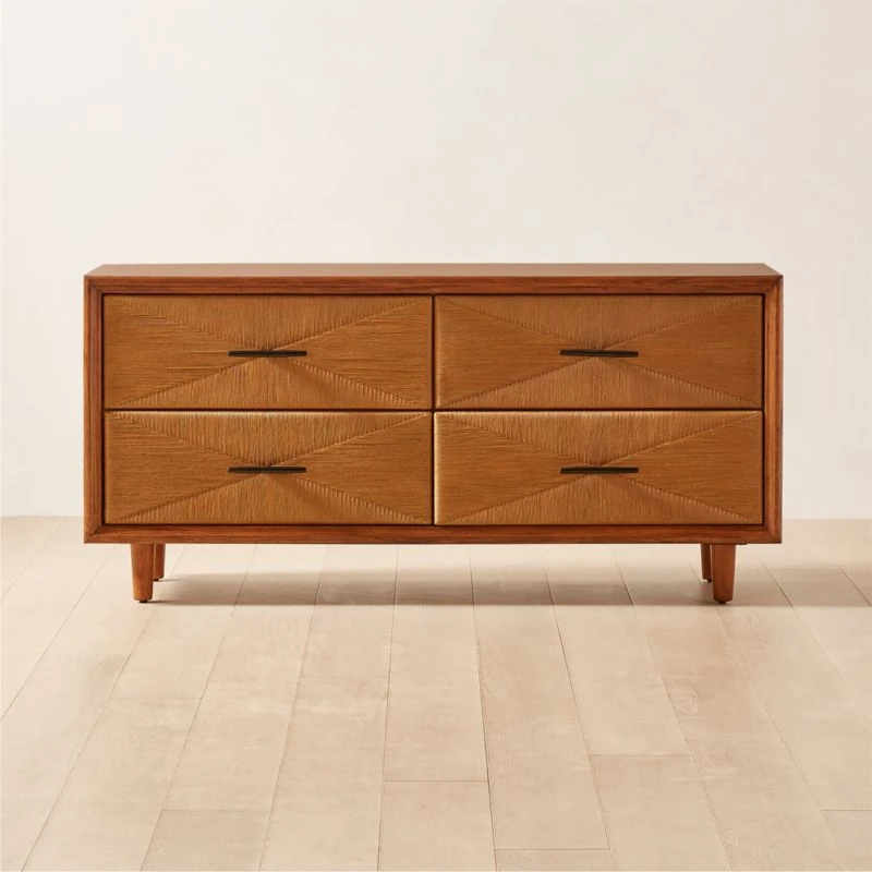 Verano 4-Drawer Rattan Dresser 3 Verano 4-Drawer Rattan Dresser