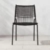 Virve Black Rope Outdoor Dining Chair -Furniture Sale VirveBkSSDnngChairBkRpSHS22 1