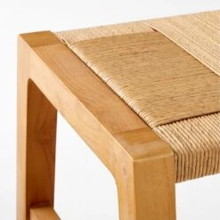 Roc Teak And Rattan Outdoor Dining Bench -Furniture Sale VitetDiningBenchAVSSS23