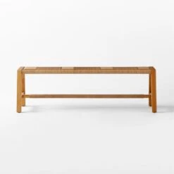 Roc Teak And Rattan Outdoor Dining Bench -Furniture Sale VitetDiningBenchSOSSS23